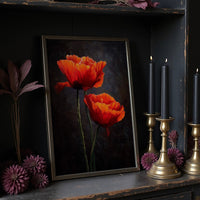 Scarlet Petals Against Darkness