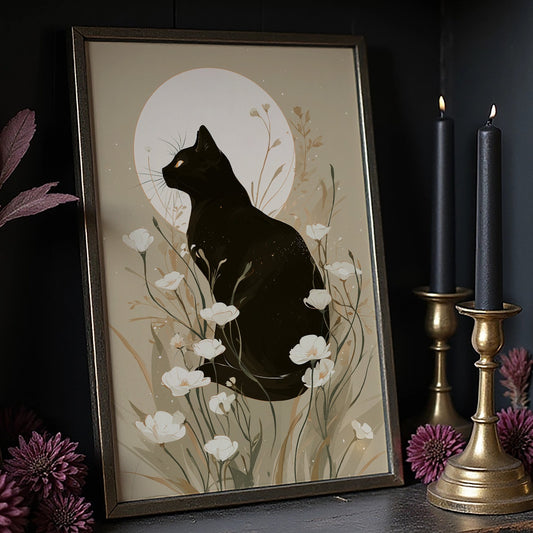 Midnight Blooms Under Moonlight