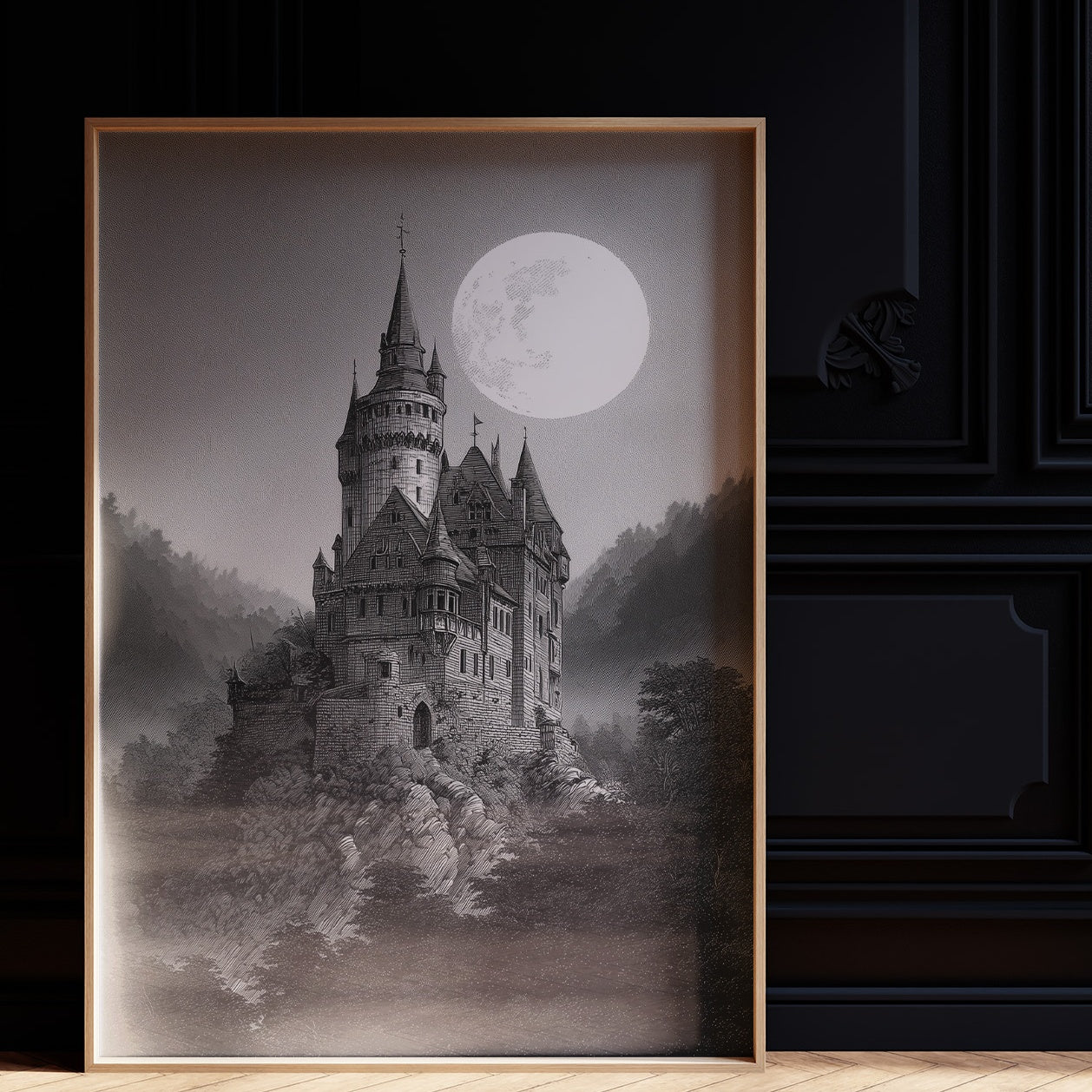 Castle Beneath Midnight's Glow