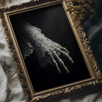 Delicate Bones Behind Lace Curtains
