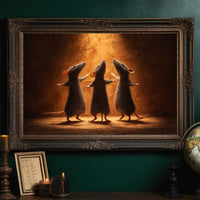 Three Mice Circle Amber Light
