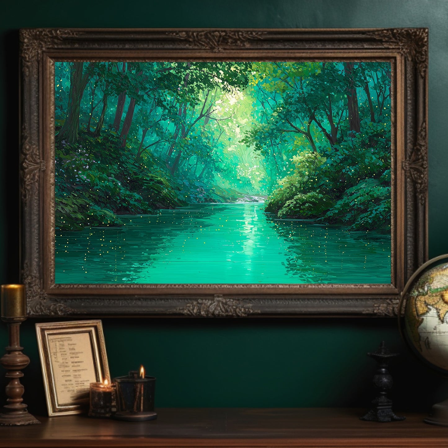 Emerald Path Between Forest Pages