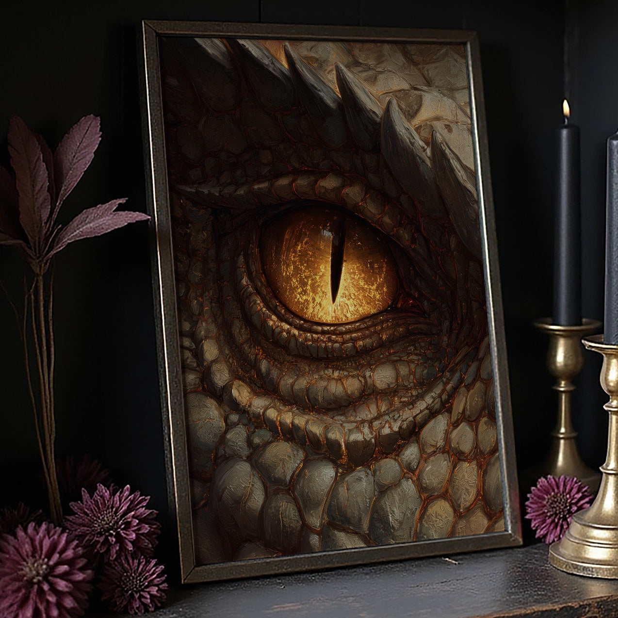 Amber Gaze From Ancient Depths