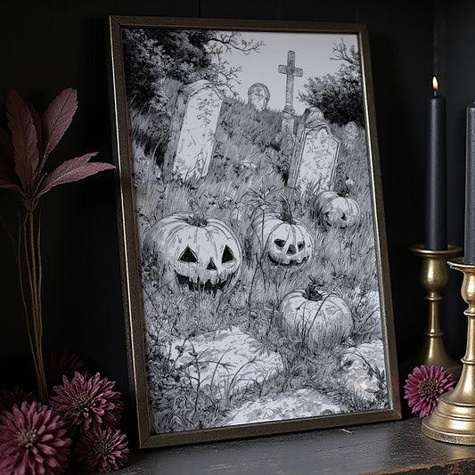 Midnight Grins Among Stone Memories