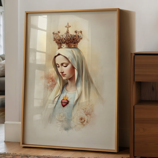 Sacred Heart In Quiet Devotion