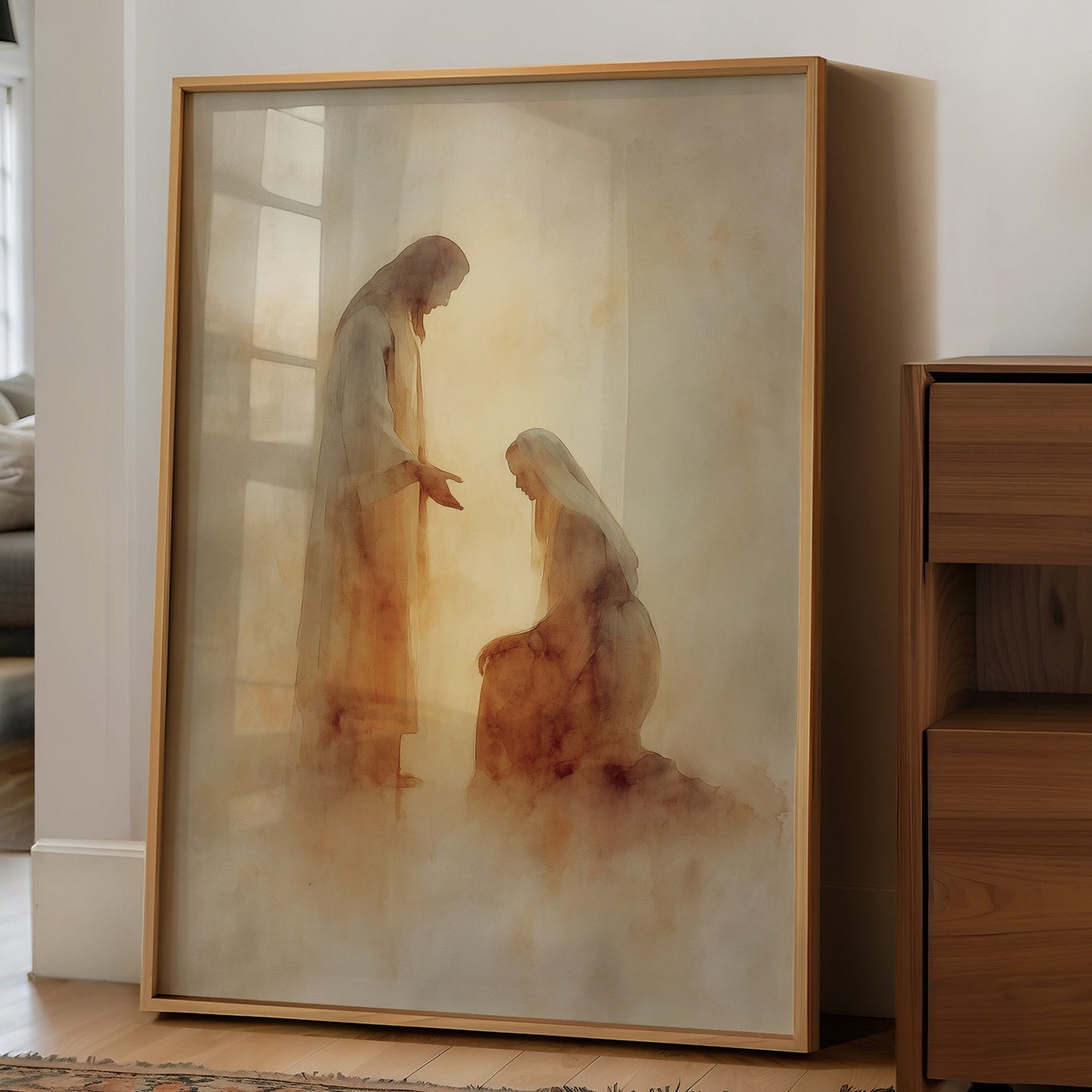 Sacred Moment In Golden Light