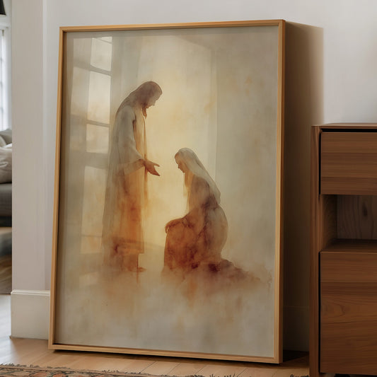 Sacred Moment In Golden Light