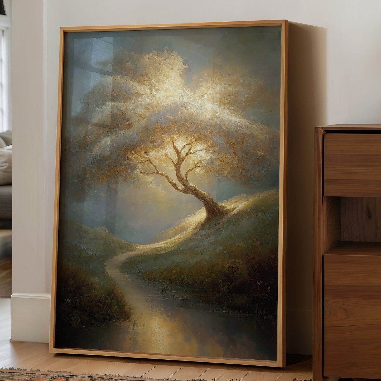 Ancient Oak Bends With Time