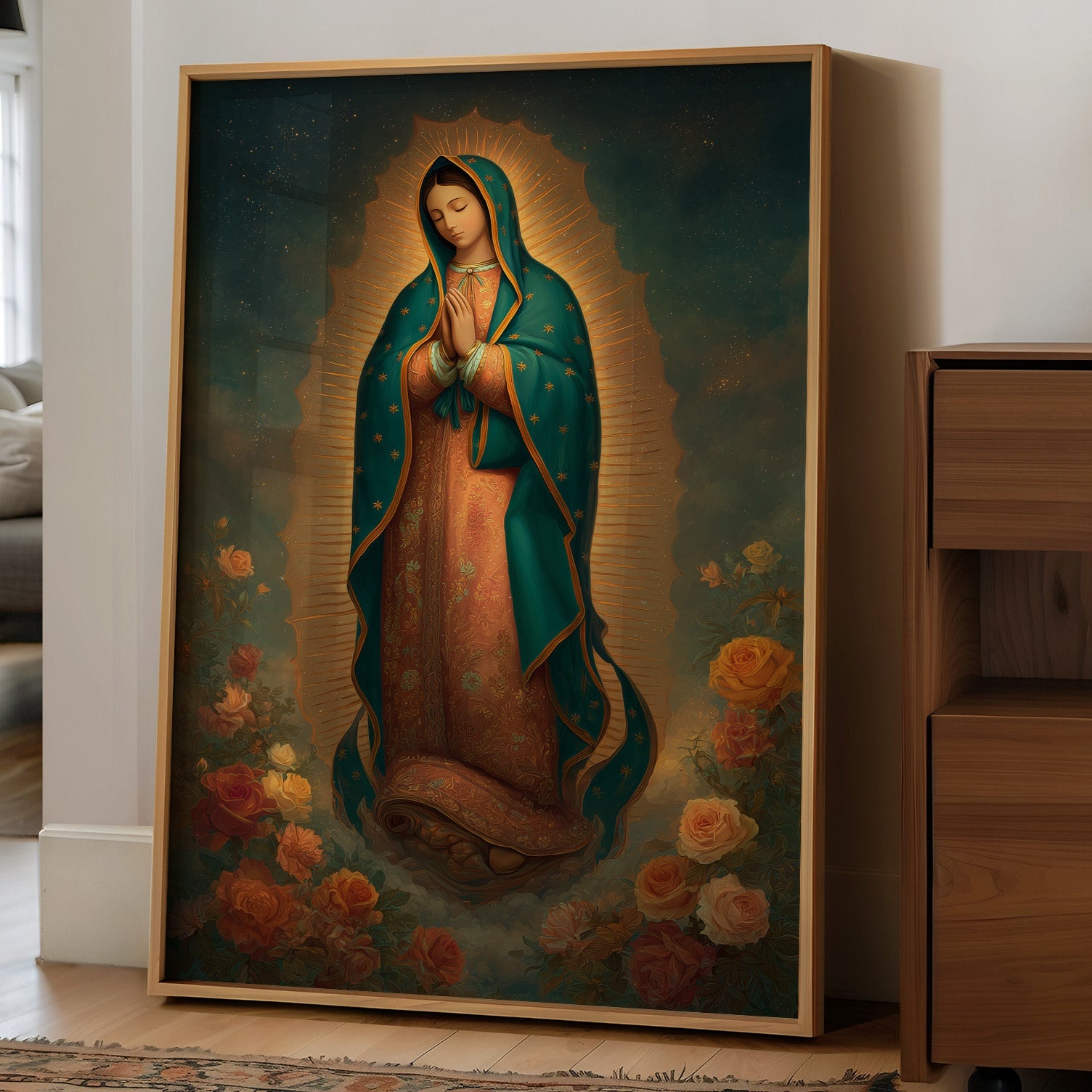 Sacred Glow Among Rose Gardens