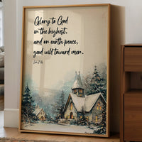 Winter Verse On Wooden Table