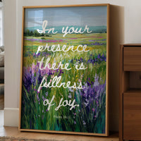 Lavender Fields Carry Sacred Words