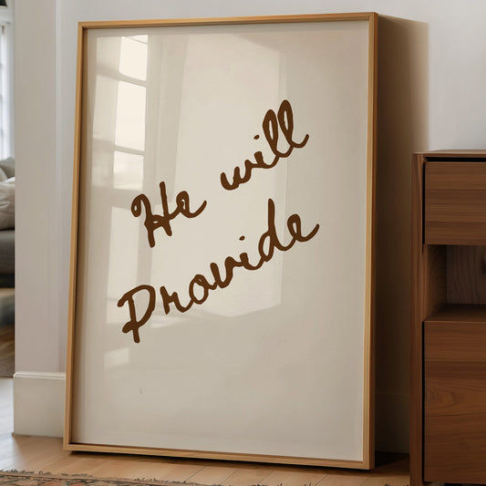 Coffee Words On Cream Canvas