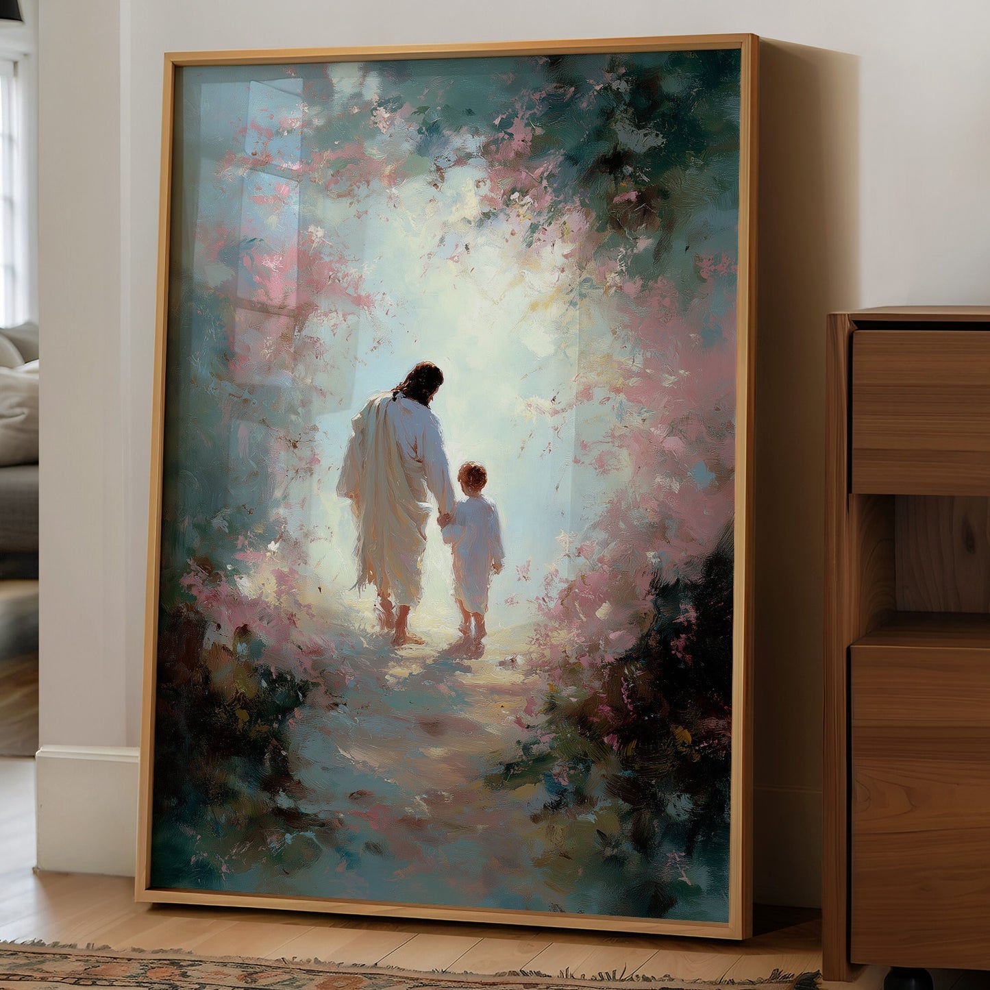 Ethereal Journey Through Blossom Light