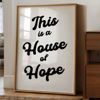 Sanctuary Words Embrace White Canvas