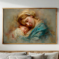 Tranquil Embrace in Turquoise and Gold