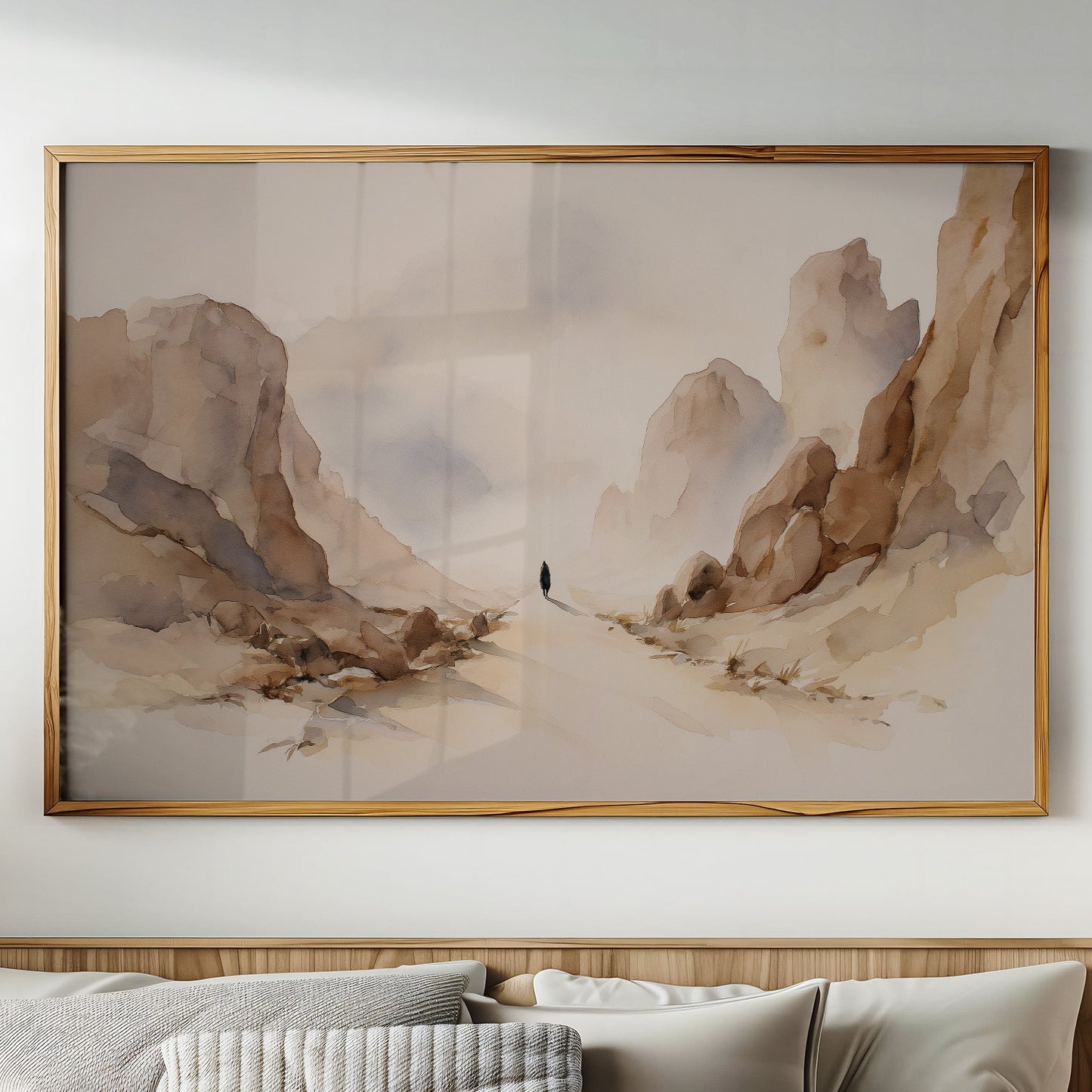 Silent Pilgrim Through Desert Canyons