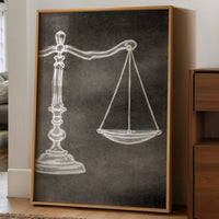 Balance Whispers in Chalk and Shadow