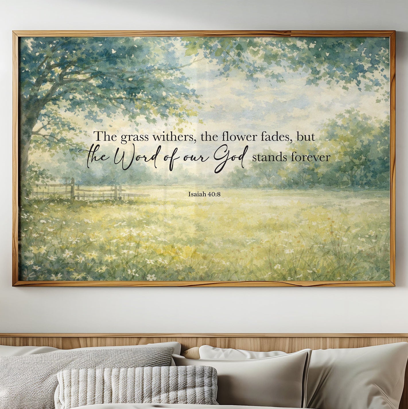 Eternal Promise Through Meadow's Whisper Isaiah 40:8
