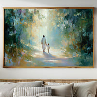 Ethereal Journey Through Luminous Forest