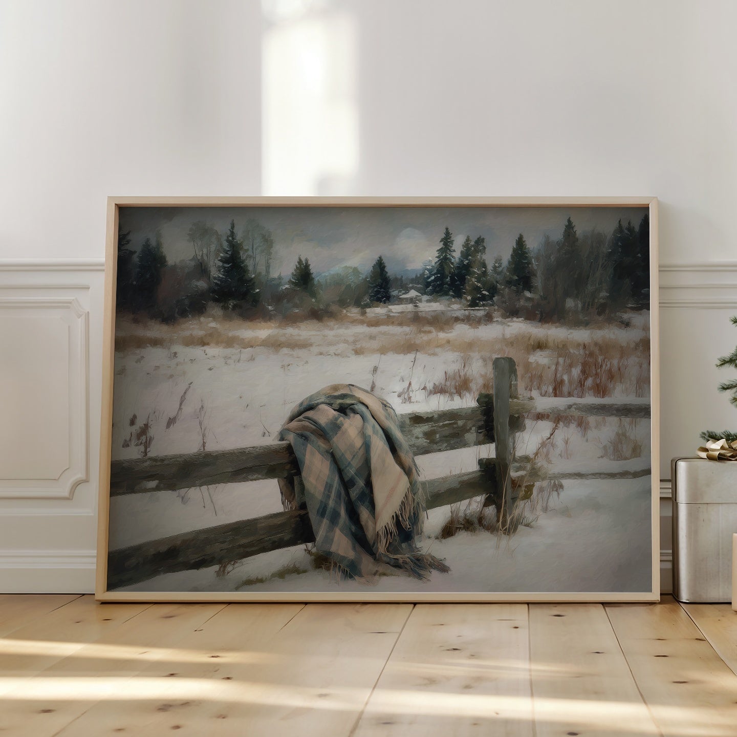 Forgotten Blanket in Winter's Embrace