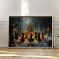 Witches Dancing Around the Forest Tree