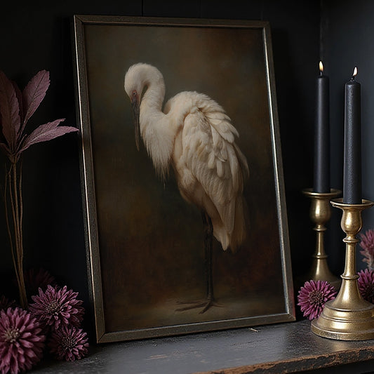 Ivory Feathers In Contemplative Stillness