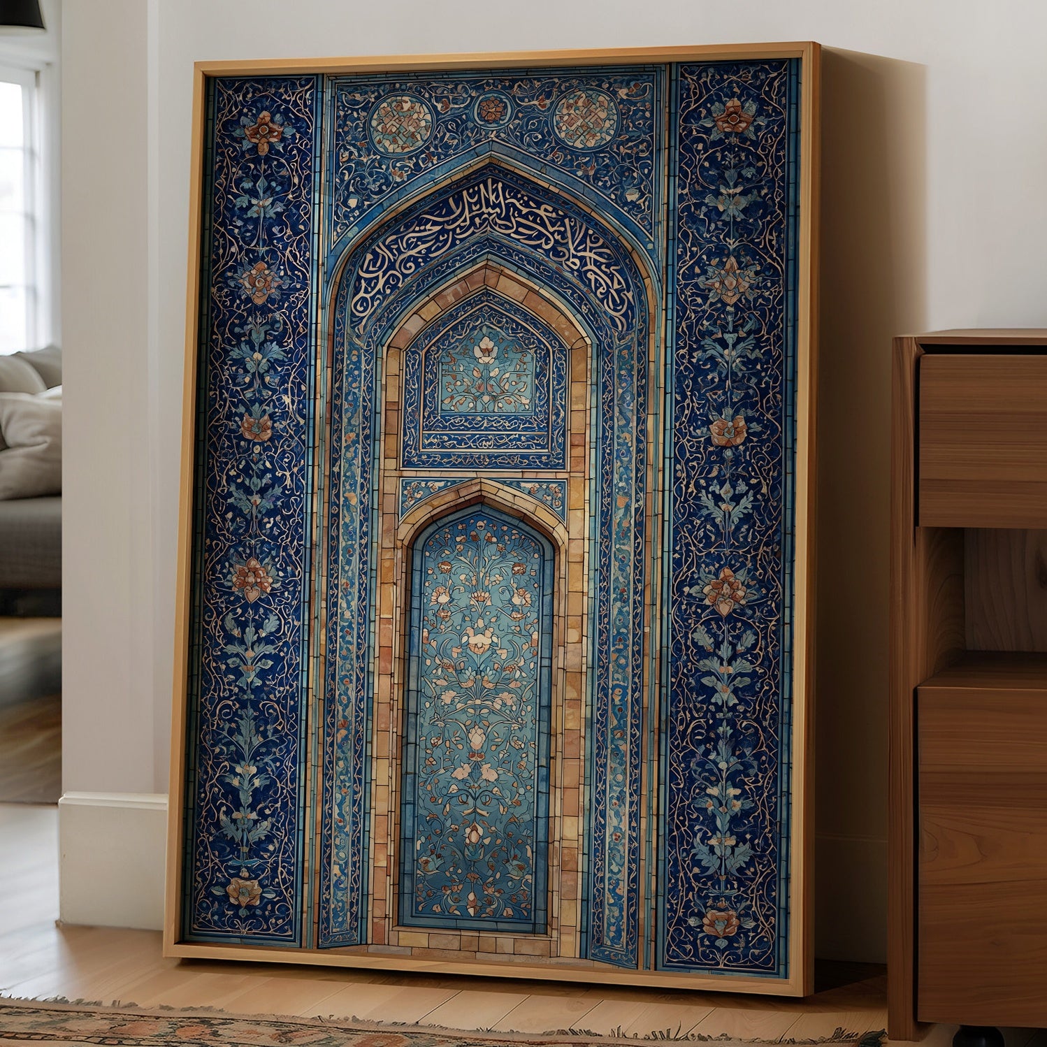 Blue Tiles Hold Ancient Prayers