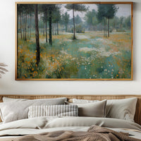 Meadow Light Through Ancient Pines