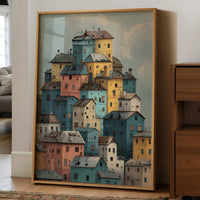Houses Stack Like Childhood Memories
