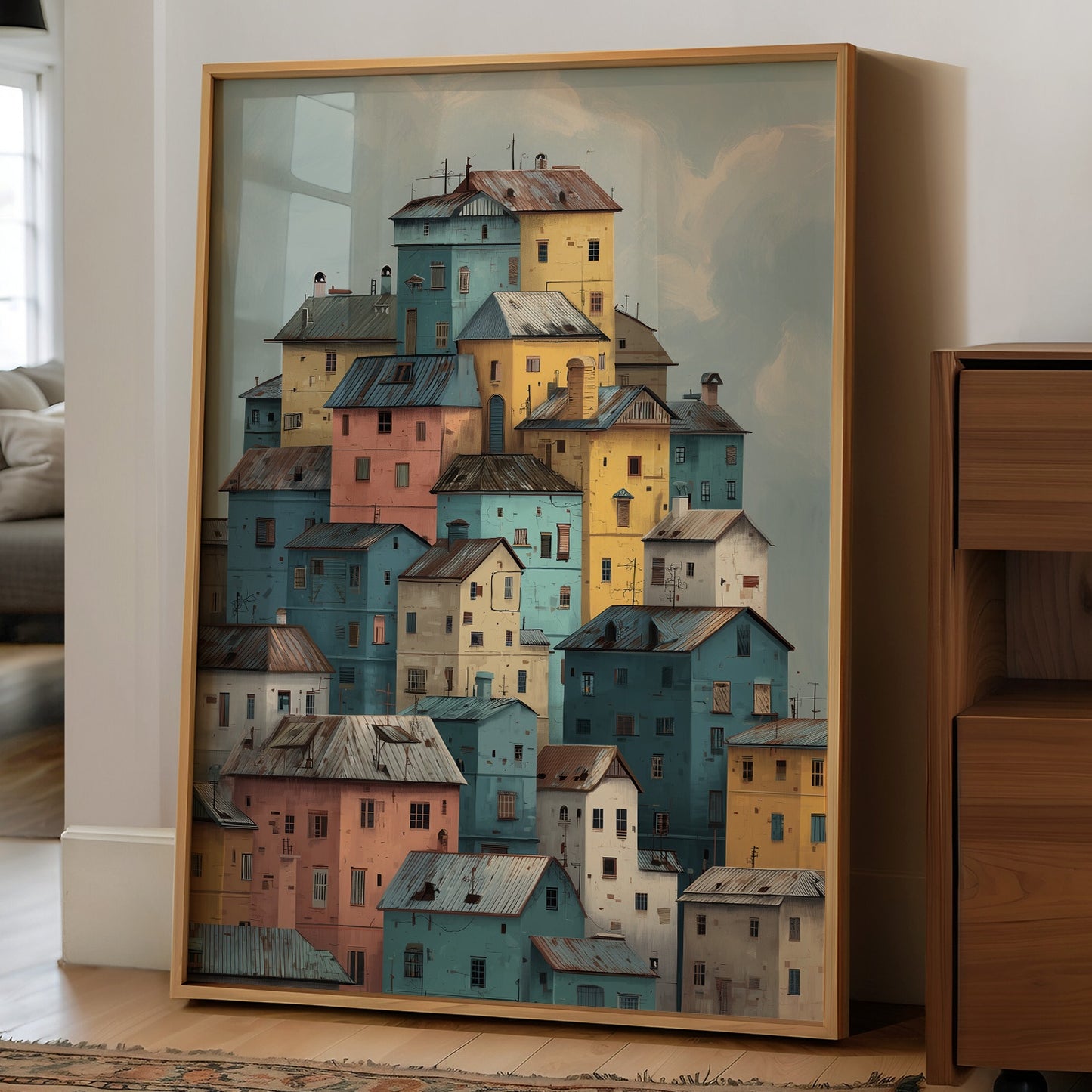 Houses Stack Like Childhood Memories