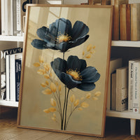 Midnight Blooms Against Golden Dawn