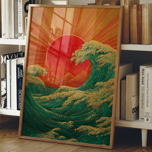 Ocean Waves Chase Rising Sun