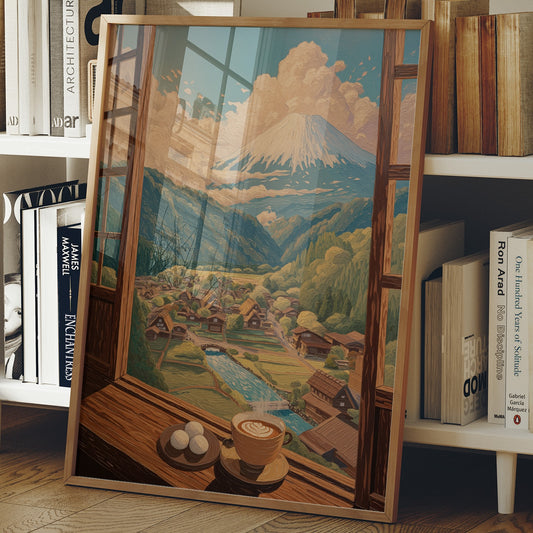 Morning Coffee Views Mount Fuji