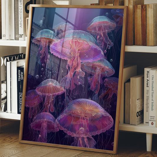 Deep Ocean Ballet In Neon Light