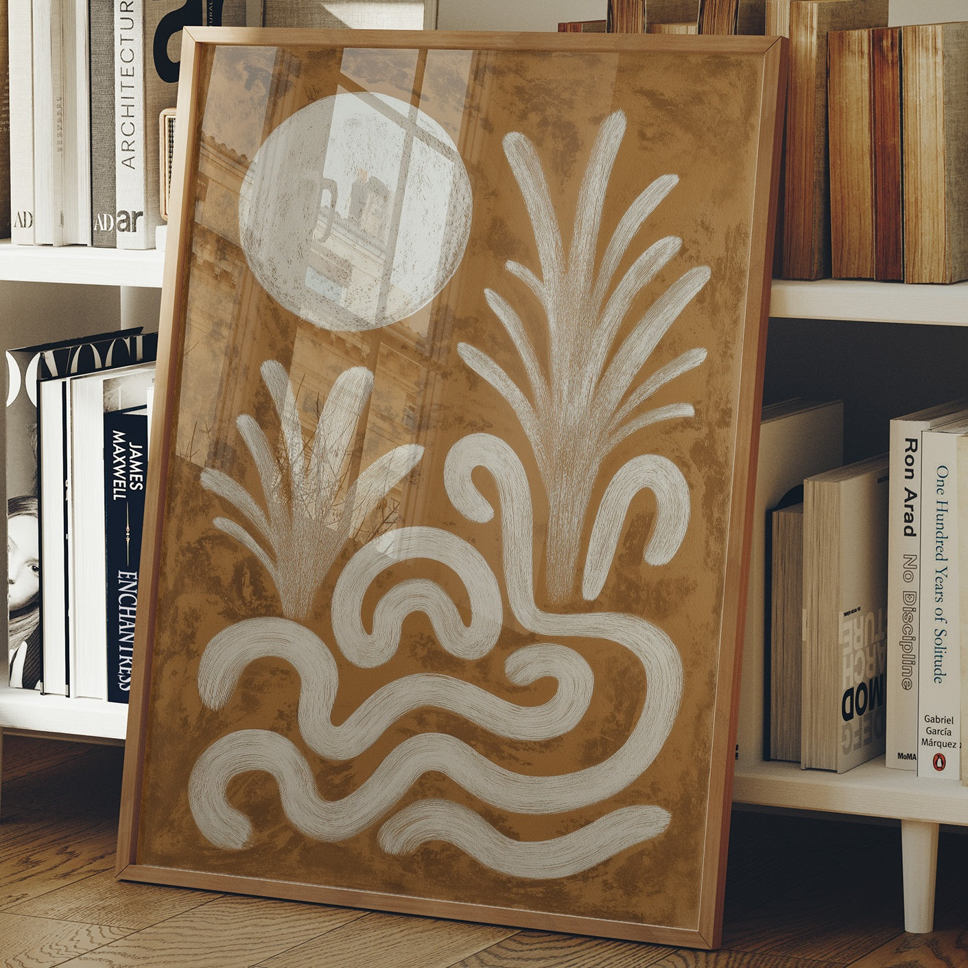 Moonlit Waves Dance In Sepia