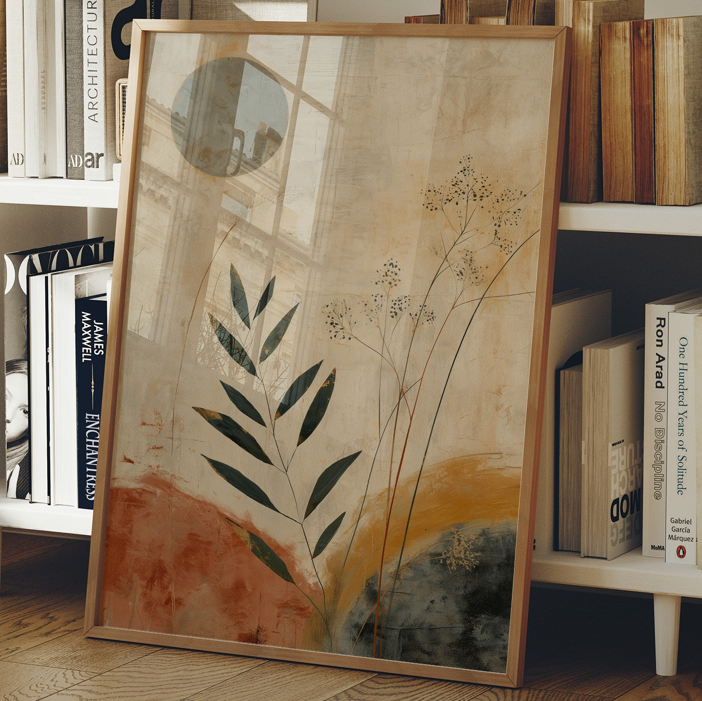 Moonlit Leaves Dance In Terra Cotta