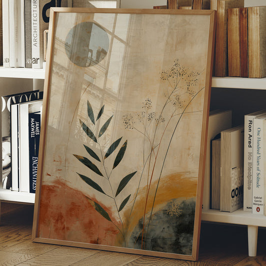 Moonlit Leaves Dance In Terra Cotta