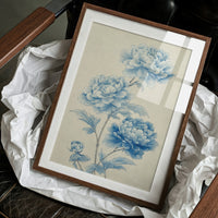 Blue Peonies Dance In Morning Light