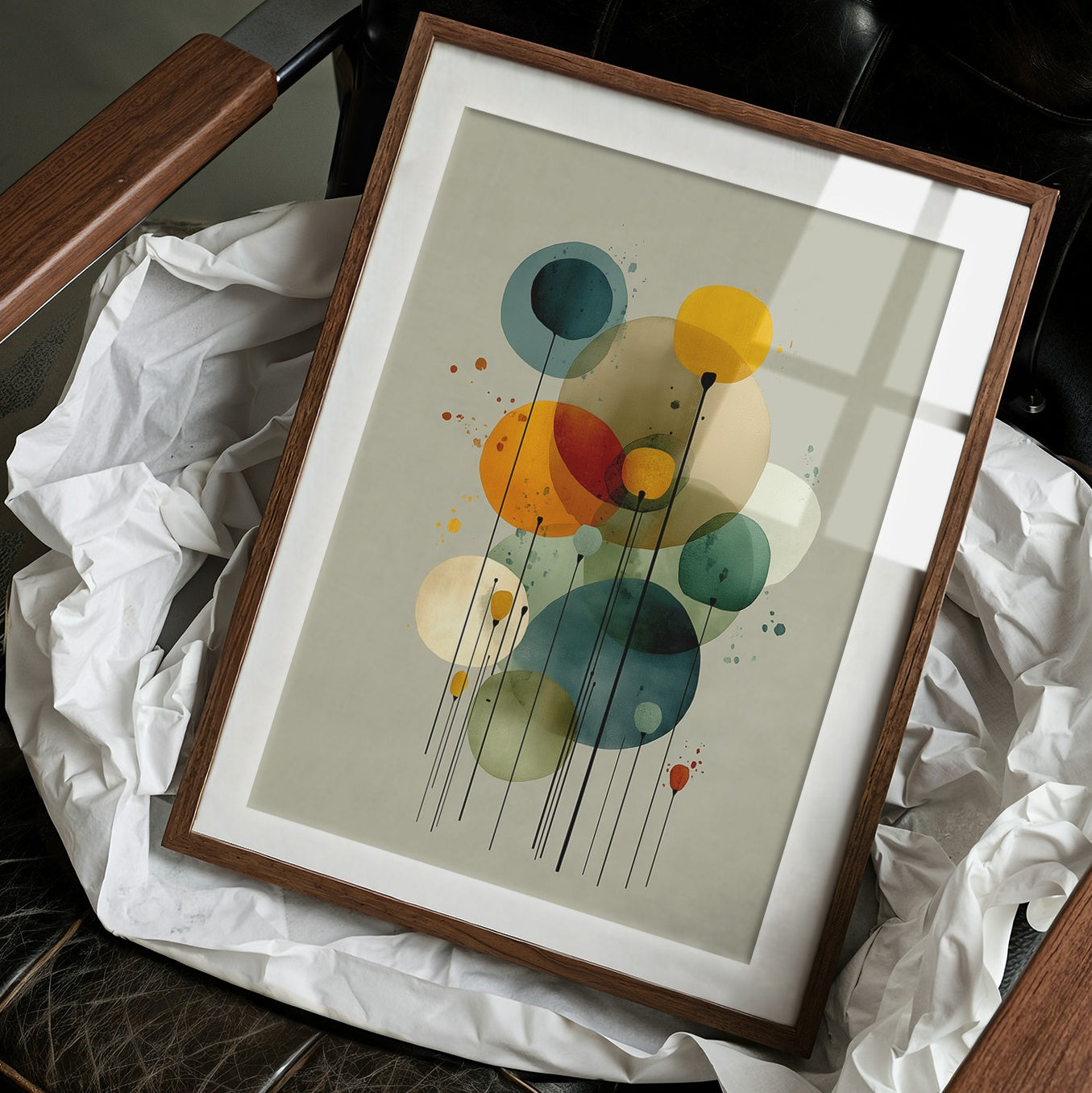 Floating Circles Dance In Light