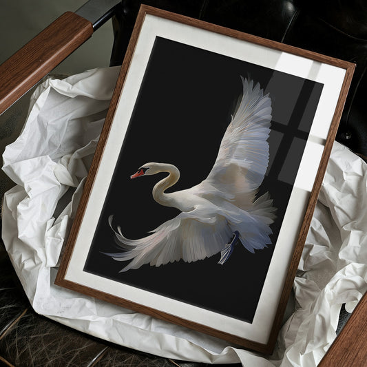 White Swan Graces The Night Bar