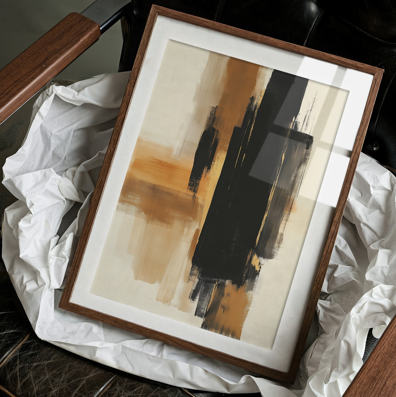 Brushstrokes Dance In Golden Light