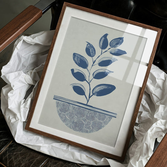 Blue Leaves Dance In Morning Light