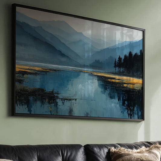 Mountain Lake Holds Evening's Secrets