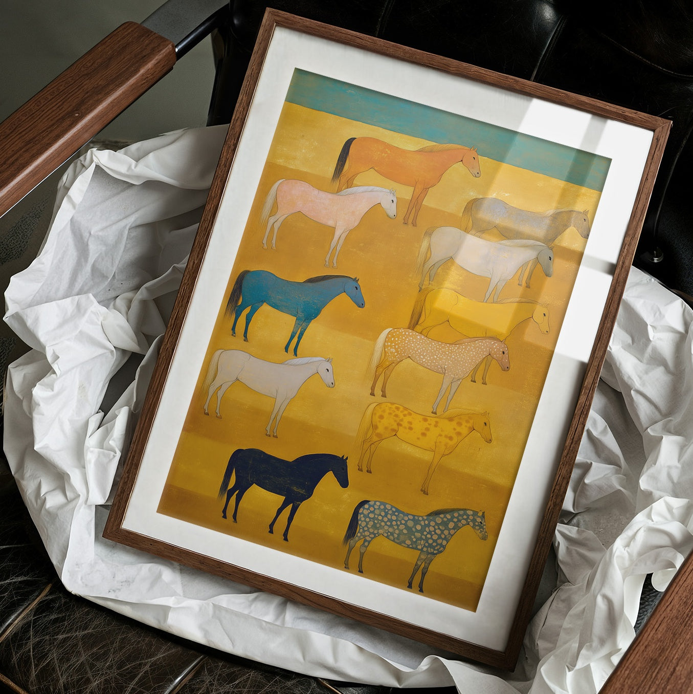 Wild Horses Meet The Golden Hour