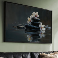 Cherry Blossoms Find Stillness Below