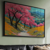 Cherry Blossoms Paint Mountain Valleys