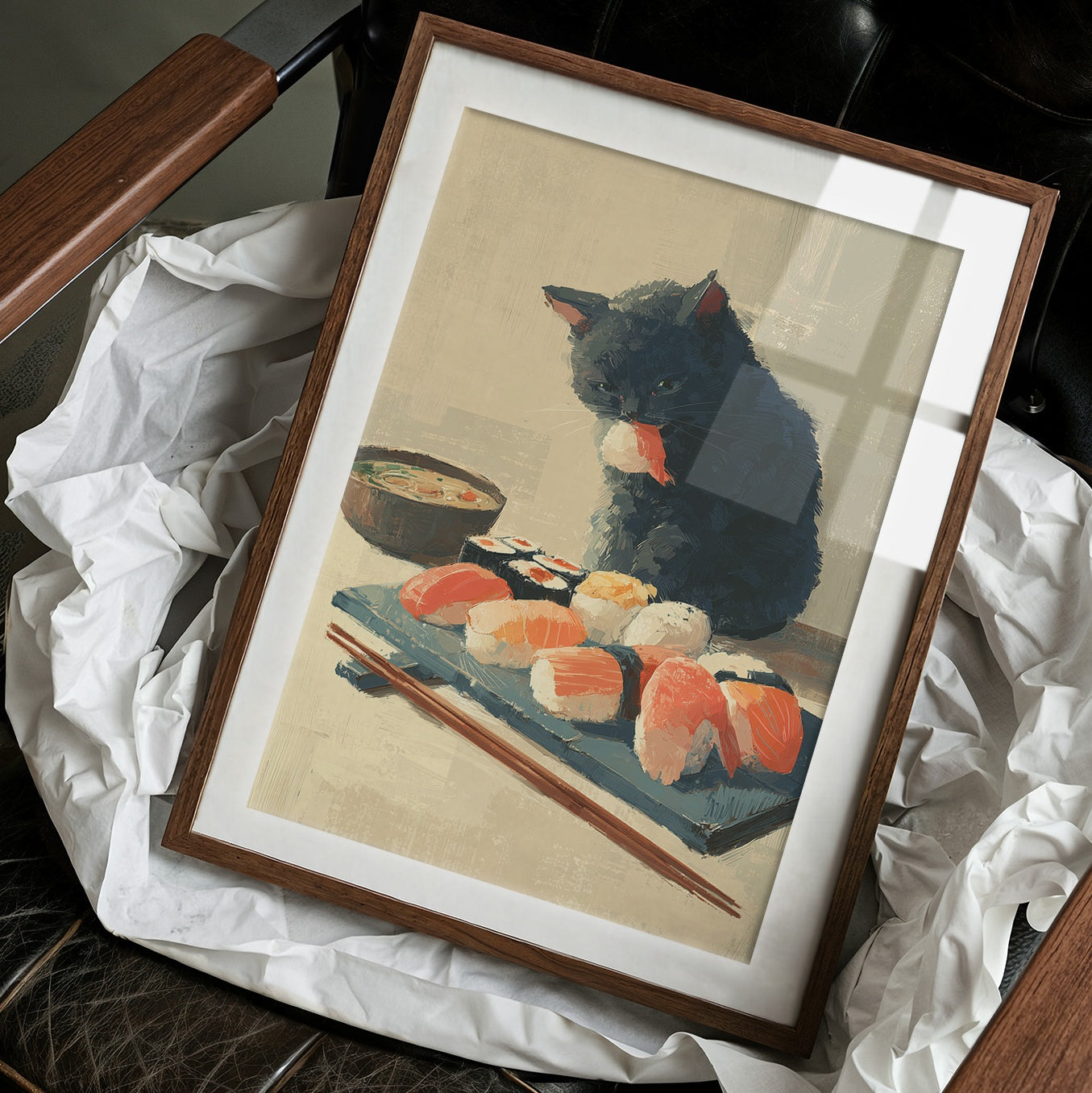 Black Cat's Sushi Adventure Begins