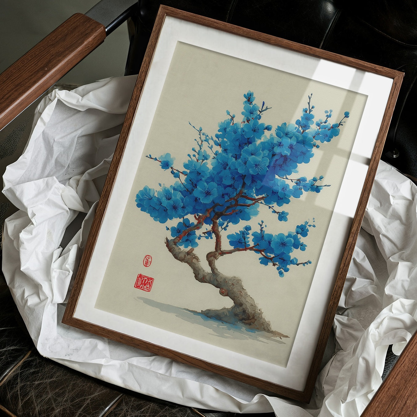 Azure Blossoms Above City Spirits