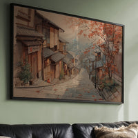 Autumn Maple Graces Ancient Streets