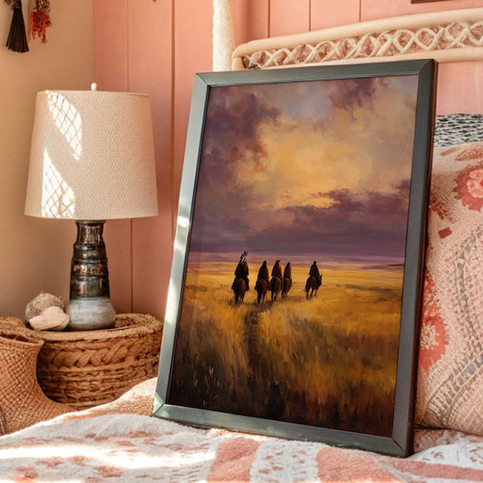 Riders Across Prairie Gold